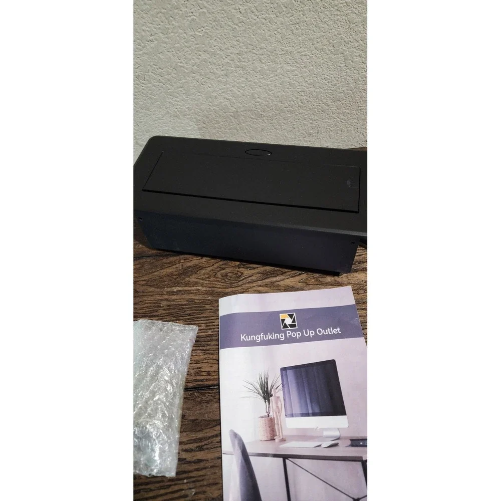 Table Pop up Power Strip Box Desktop Pop Up Outlet Recessed Multimedia Strip ...